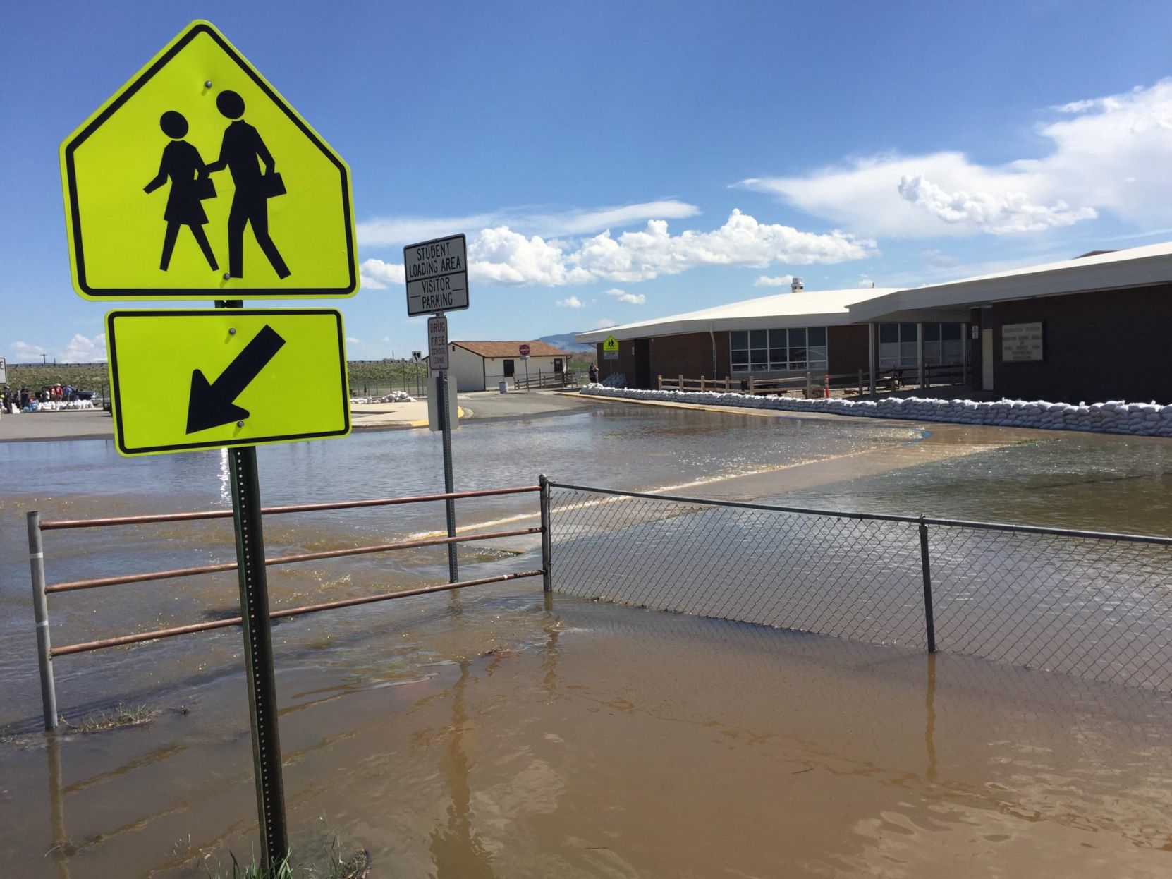 Flooding hits Rossiter Elementary School in the Helena Valley